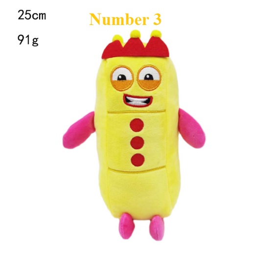 HYC Humey Thú Nhồi Bông Numberblocks Hình Số Đếm Số Cho Bé