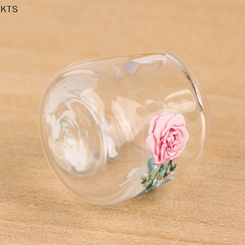 Set 4 Ly Thủy Tinh Mini Xinh Xắn Cho Nhà Búp Bê