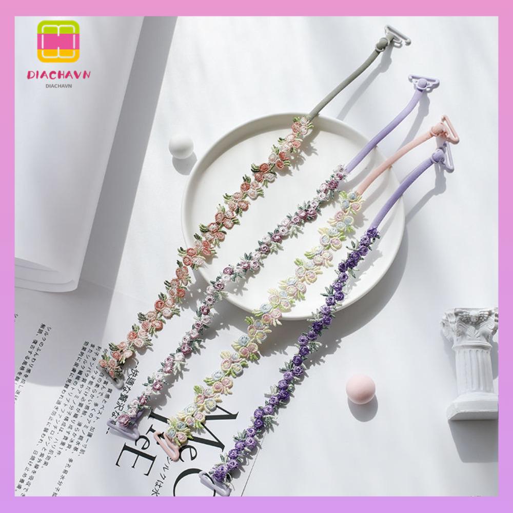 DIACHAVN 1 Cặp Dây Áo Ngực Hoa Bằng Polyester Co Giãn Điều Chỉnh Được Dành Cho Tiệc Cưới