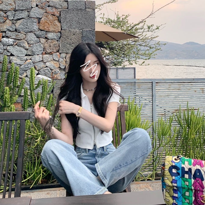 Áo polo Tay Ngắn Đa Năng Thời Trang Mùa Hè Hàng Mới Dành Cho Bạn Nữ