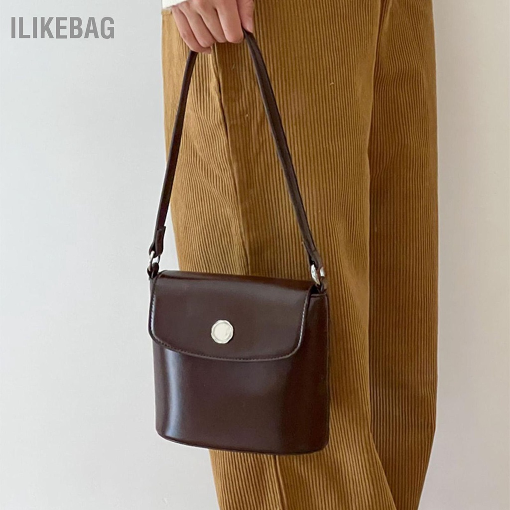 Ilikebag 2023 Ins Bucket Túi Đeo Vai Hình Vuông Mùa Hè Bằng Da PU Cho Nữ