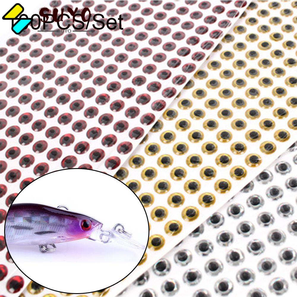 SUYO Set 100 Mắt Cá Giả Dùng Làm Mồi Câu