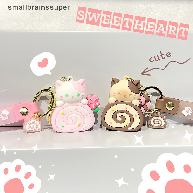 Móc Khóa Hình Chú Mèo Hoạt Hình Đáng Yêu Bằng PVC