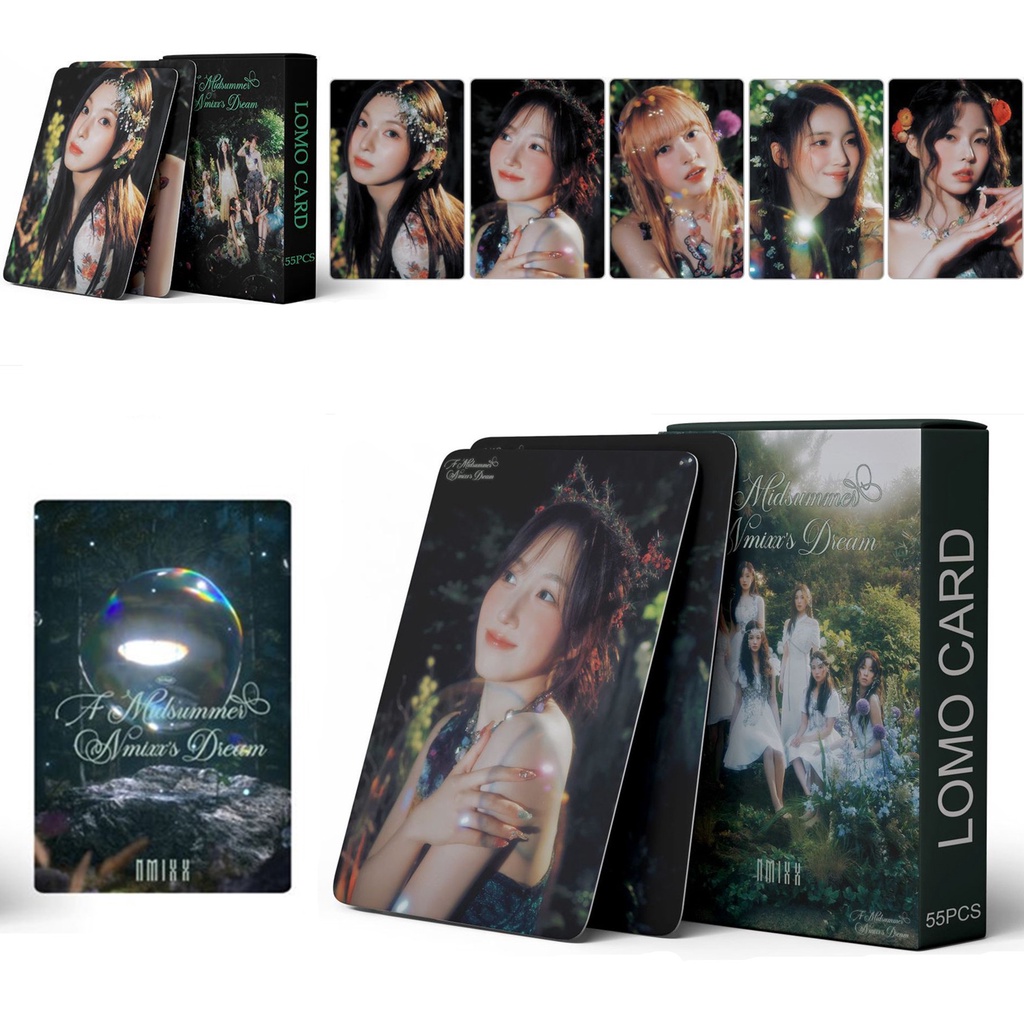 55pcs/box NMIXX Photocards A Midsummer NMIXX’s Dream Album Lomo Cards Kpop Postcards  LETAOTAO2023