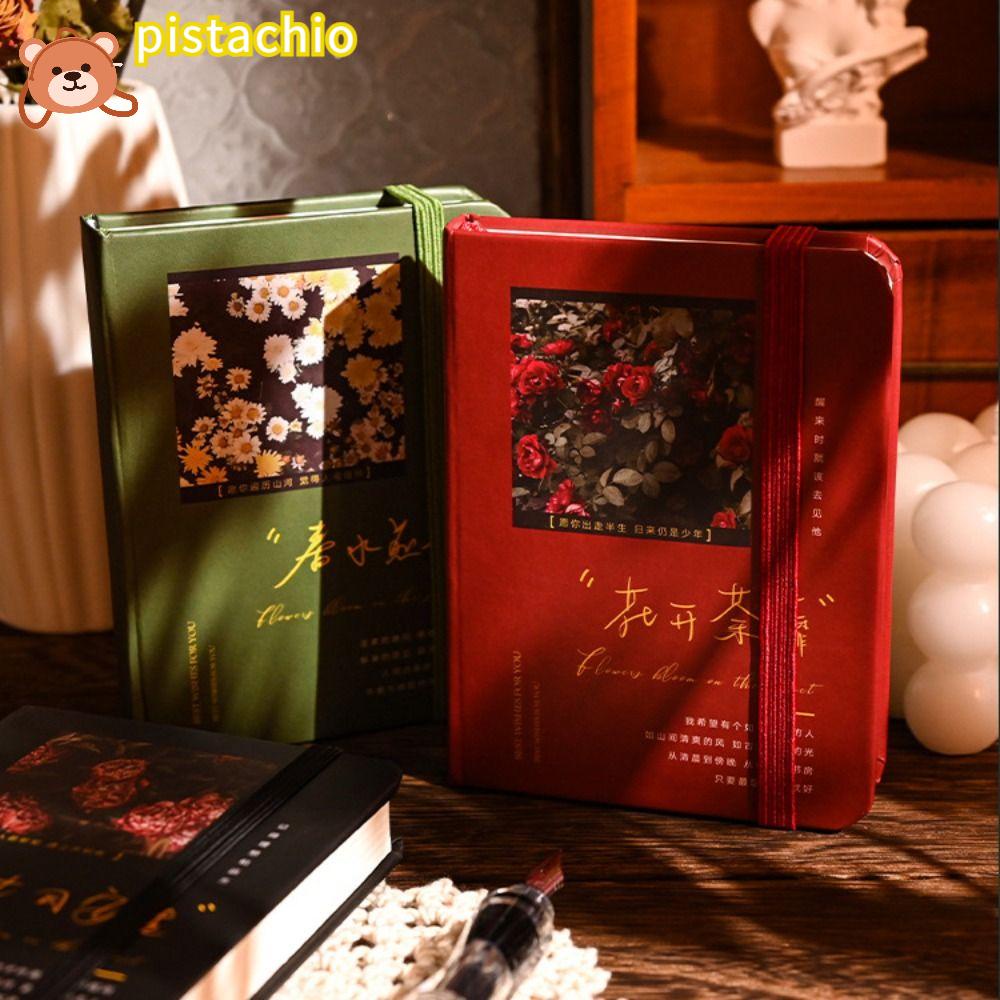 PISTA Sổ Tay A7 96 Tờ Mềm Mại Phong Cách Retro