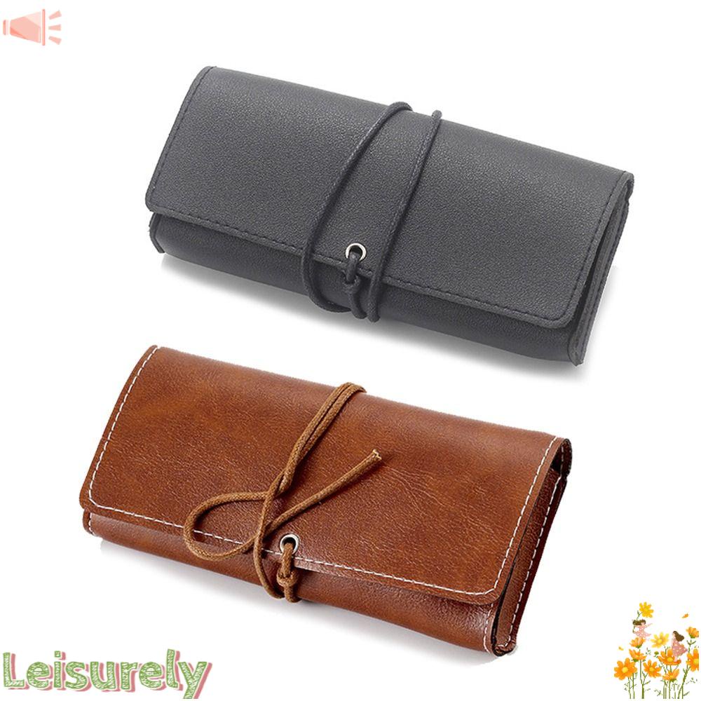 LEILY Hộp Đựng Mắt Kính Bằng Da Mềm Thời Trang Cho Nam Và Nữ