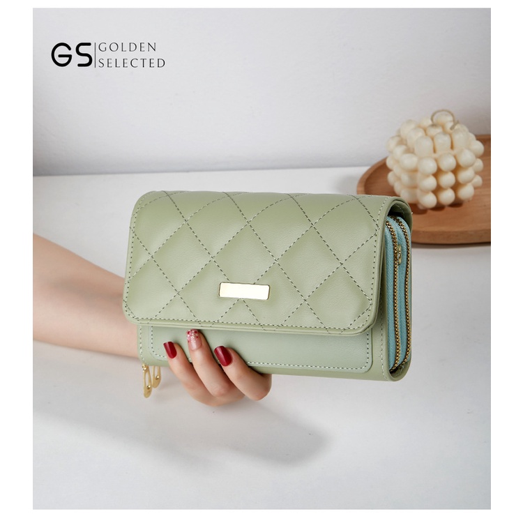 Túi Đựng Điện Thoại Hai Lớp Thêu Họa Tiết Phong Cách Mới Cho Nữ