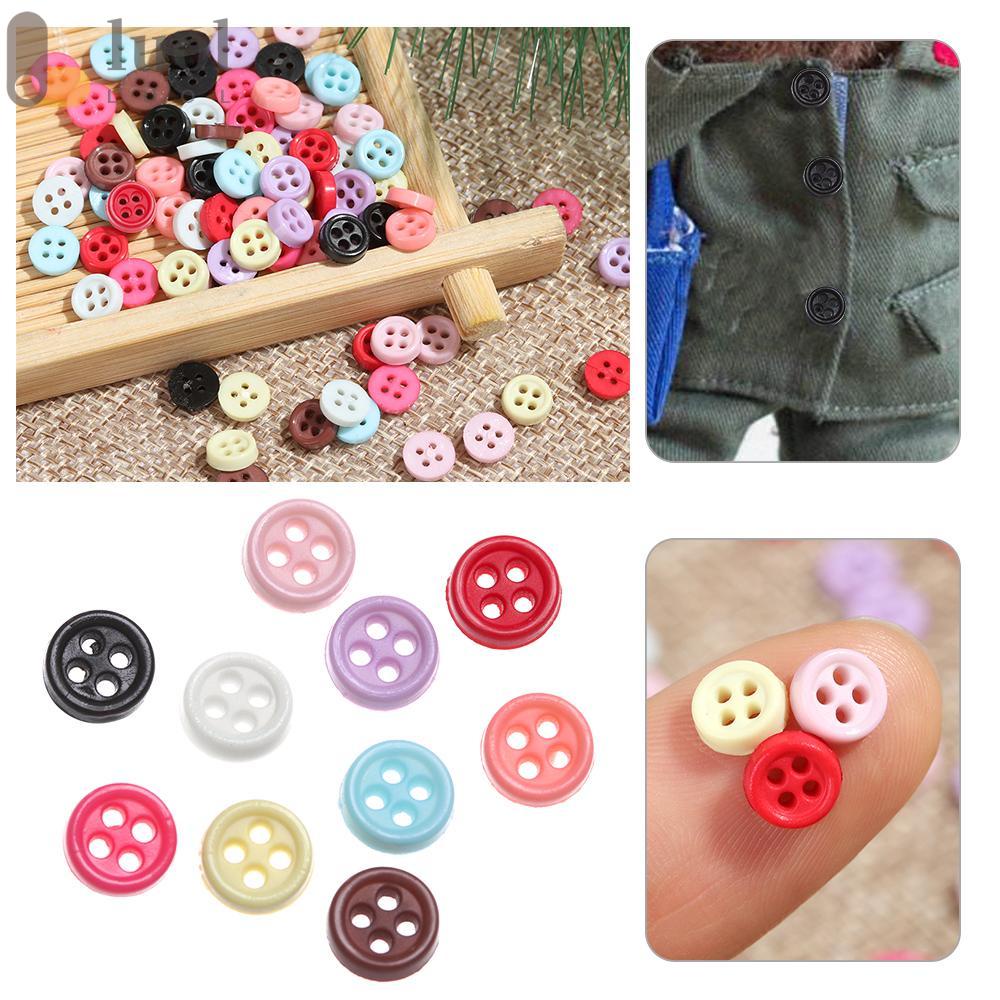 LUOL Set 10 / 20 / 50 Nút Quần Áo Nhiều Màu Sắc Xinh Xắn Dành Cho Búp Bê