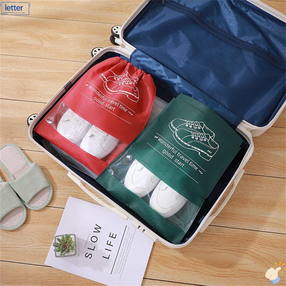 LET Túi Dây Rút Vải Không Dệt Cỡ Lớn Đựng Giày Tiện Dụng