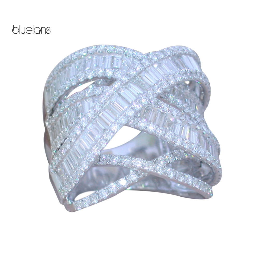 Nhẫn Đính Đá Nhiều Lớp Thời Trang Cho Nữ