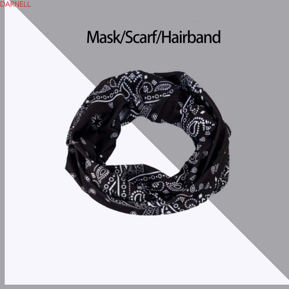 DARNELL Khăn Quàng Cổ Chống Nắng In Chữ Thời Trang Cho Nam Nữ