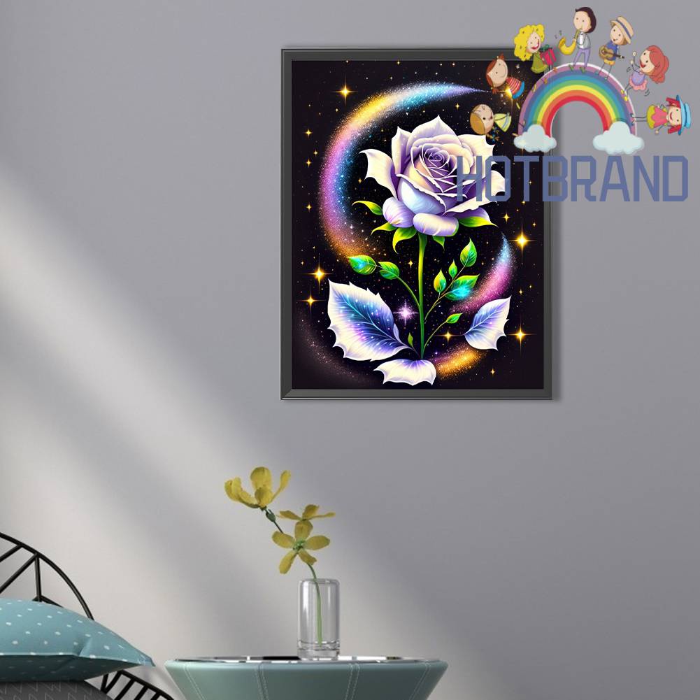 Tranh Đính Đá Kim Cương Toàn Bộ 5D DIY Hình Vẽ Hoa Hồng