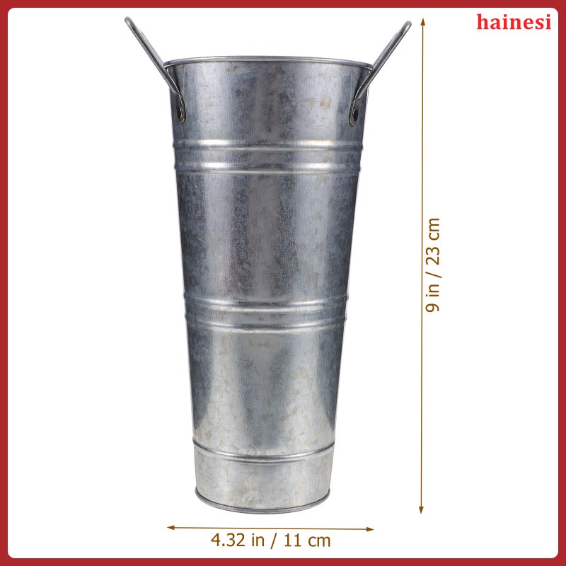 Bộ 2 Lọ Hoa Bằng Kim Loại Mạ Kẽm Dùng Trang Trí Đám Cưới