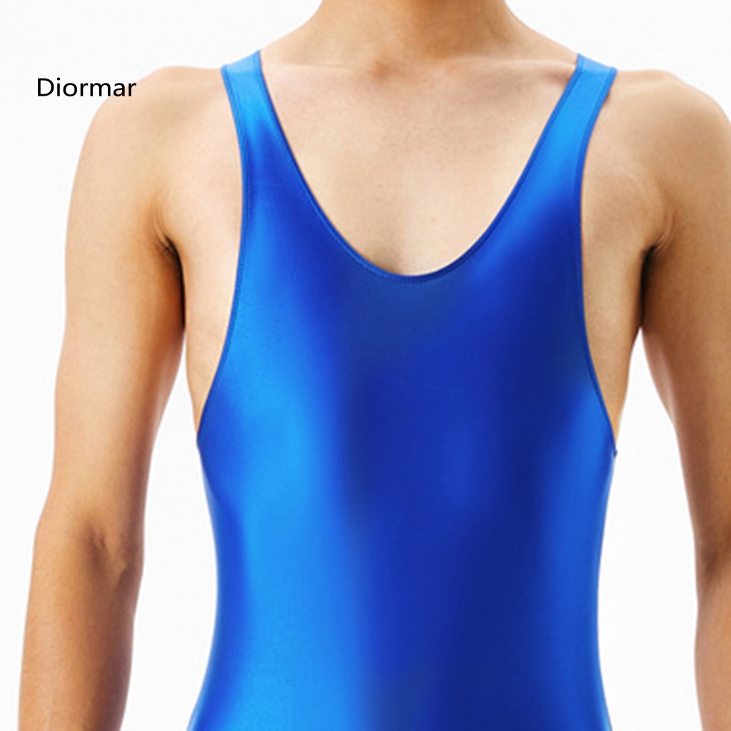 Áo Liền Quần Màu Trơn Không Tay Độ Co Giãn Cao Mặc Hàng Ngày Cho Nam