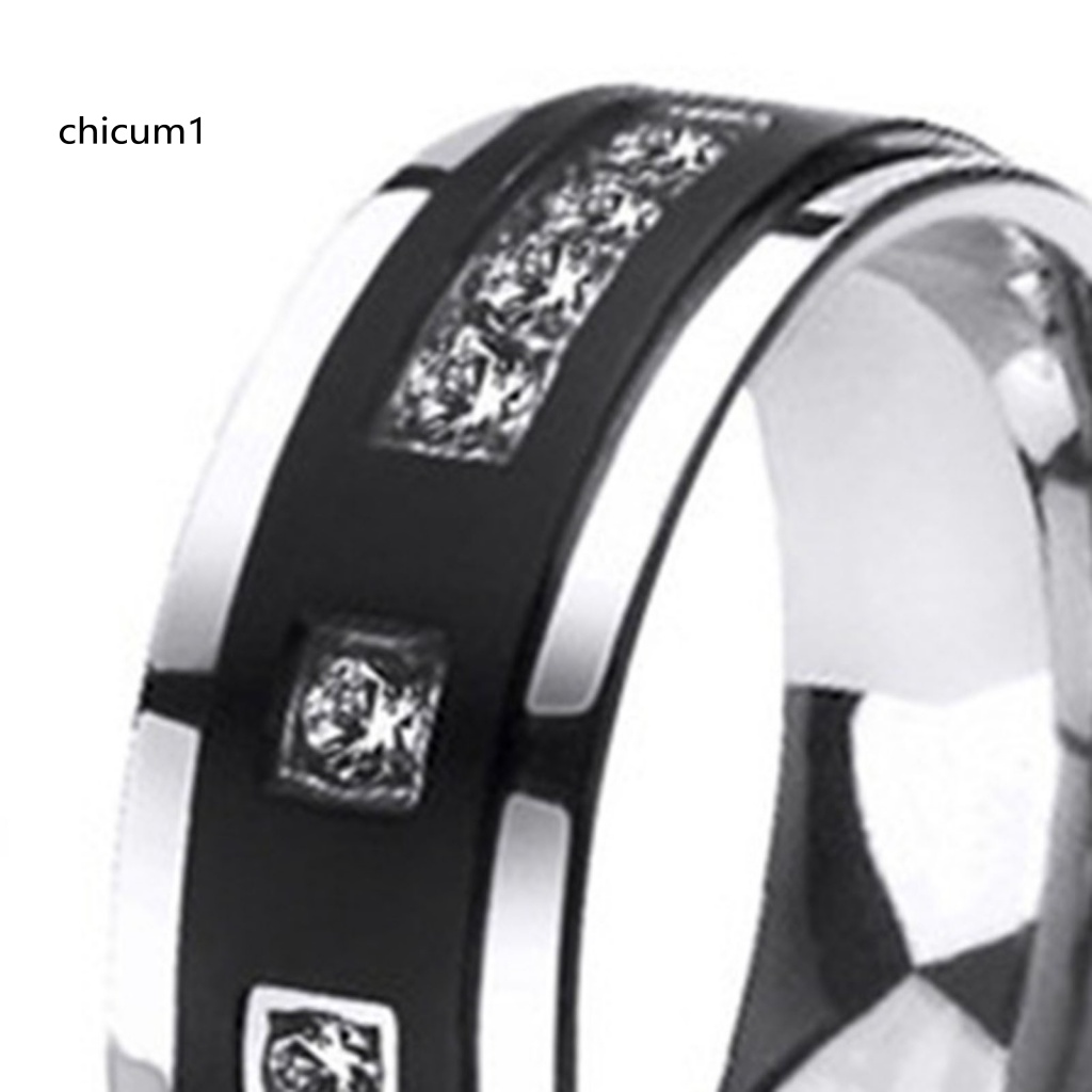 Set 1 / 2 Nhẫn Đeo Tay Kim Loại Đính Đá Đơn Giản Cho Nữ