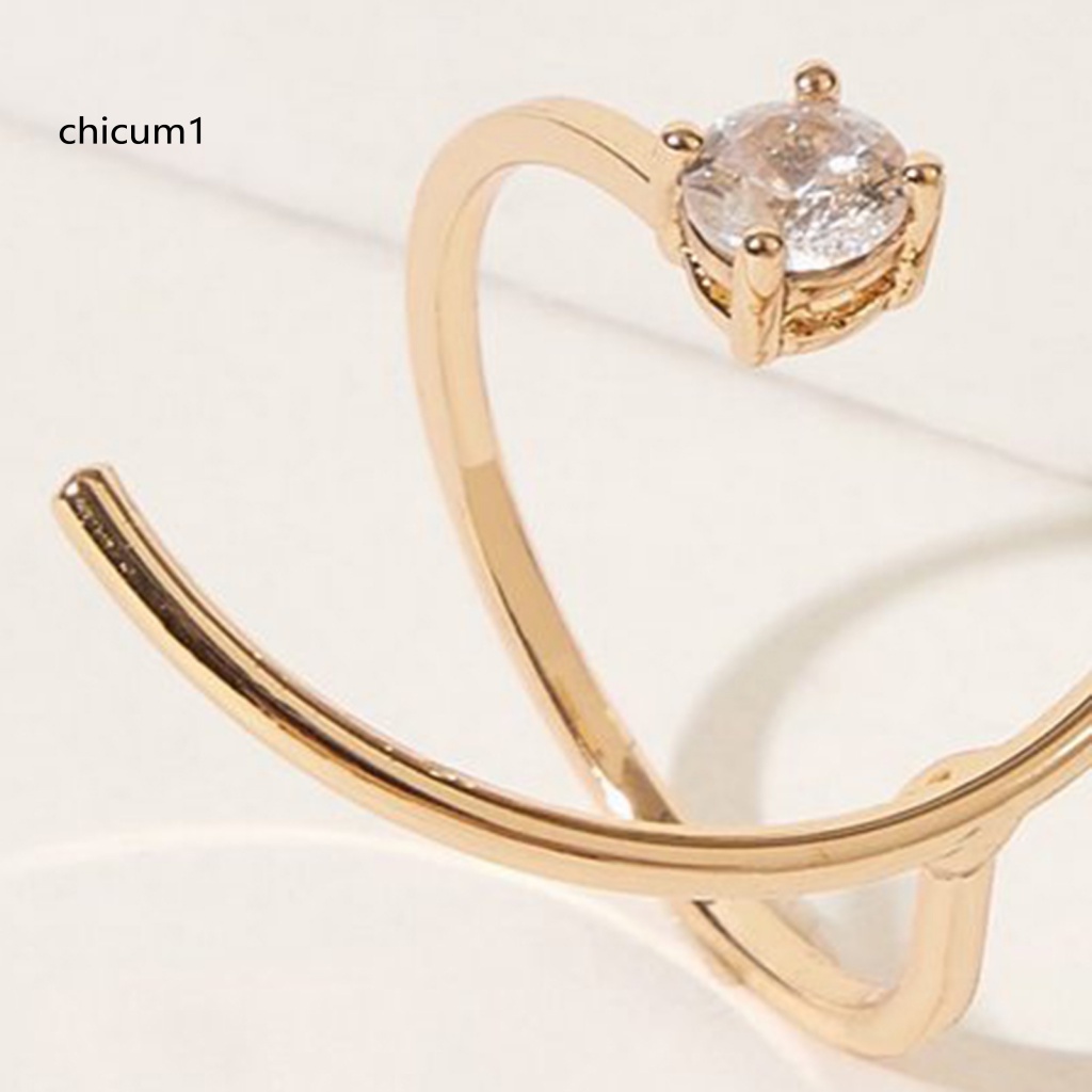 Nhẫn Hở Mạ Điện Có Thể Điều Chỉnh Kích Cỡ Thời Trang Dành Cho Nữ