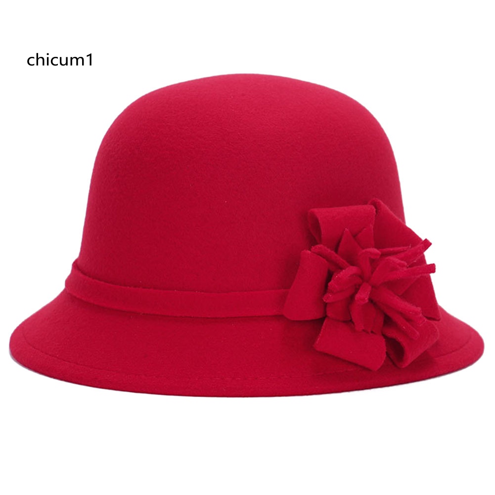 Mũ Bucket Chất Liệu Len Màu Sắc Nhã Nhặn Xinh Xắn