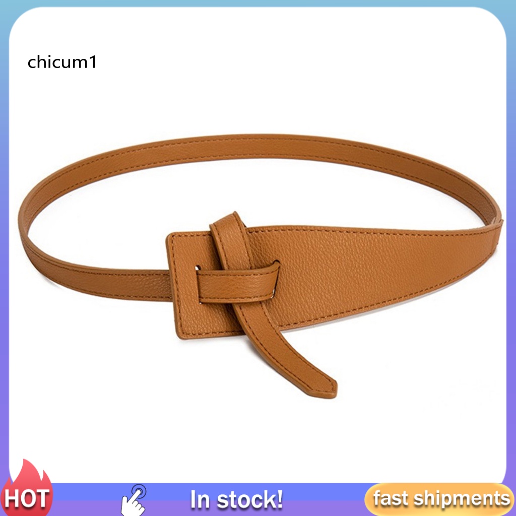 Thắt Lưng Giả Da Bản Rộng Kiểu Dáng Đơn Giản Thời Trang