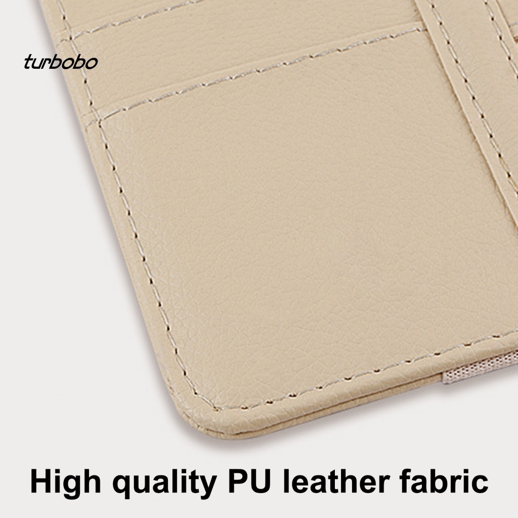 Ví Giả Da Đựng Thẻ Gắn Tấm Che Nắng Xe Hơi SUV Đa Năng Tiết Kiệm Không Gian