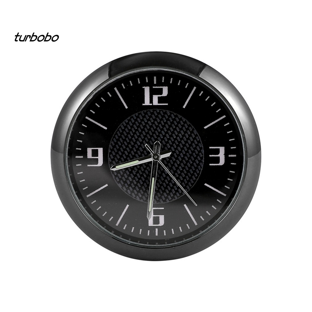 Turbobo Đồng Hồ Kỹ Thuật Số Hình Tròn Chịu Nhiệt Độ Cao / Thấp Dạ Quang Gắn Bảng Điều Khiển Xe Hơi