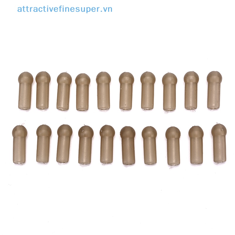 Afs Set 20 Hạt Xỏ Lỗ Đầu Tròn Phụ Kiện Câu Cá / Trực Thăng / Chạy Bộ