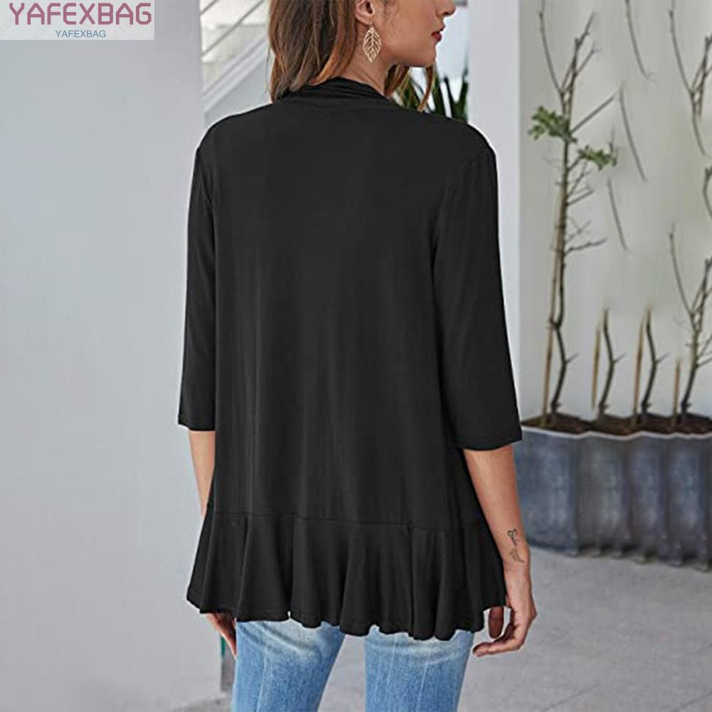 Sophisticated Open Front Cardigan Shrug Women's Top with Fashionable Crop Length