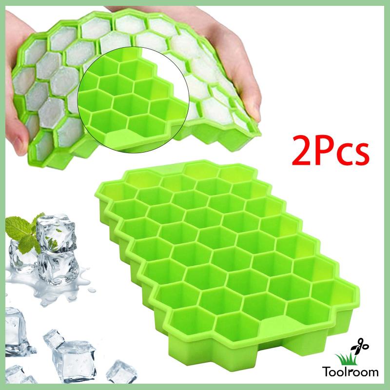 Set 2 Khay Silicone Làm Đá Viên / Sô Cô La / Nước Ép Có Thể Tái Sử