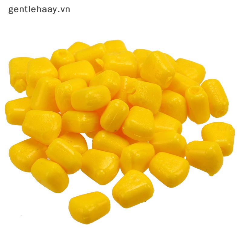 Set 50 Mồi Câu Cá Bằng Silicon Mùi Bắp Ngô Mềm Mại