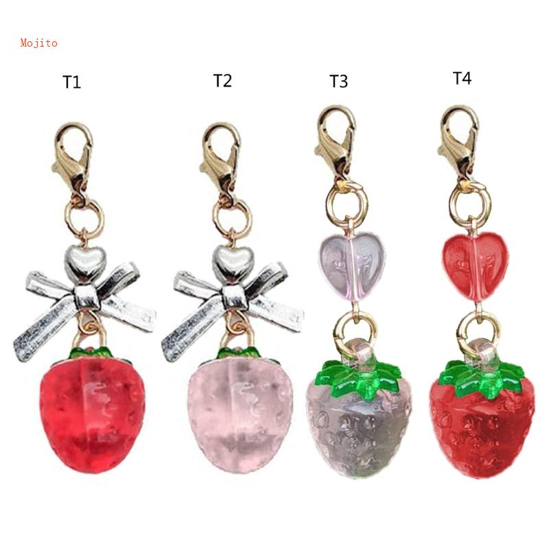 Mojito Móc Khóa Hình Quả Dâu Tây Dễ Thương Cho Tuổi Teen