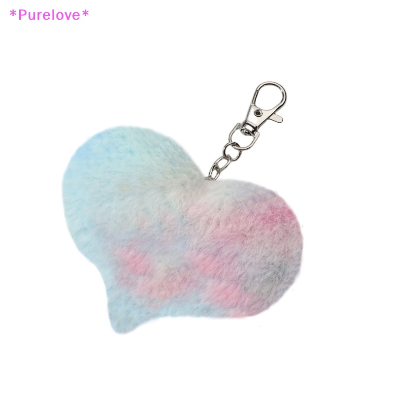 Móc Khóa Xe Hơi / Túi Xách Hình Mèo / Bướm / Ngôi Sao Bằng Lông Nhung Thủ Công Nhiều Màu Xinh Xắn Mới