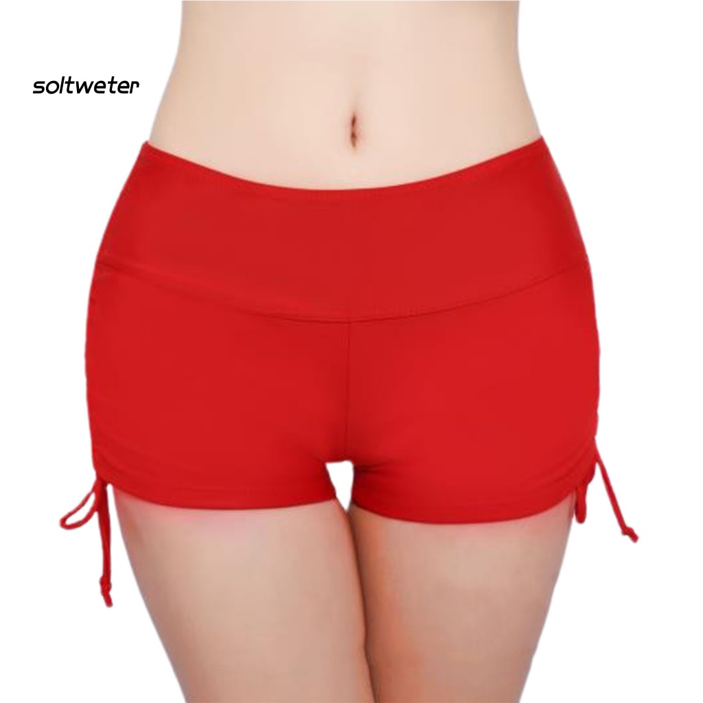 St Quần Bơi Dây Rút Co Giãn Tốt Lưng Cao Cho Nữ Hoạt Động Dưới Nước