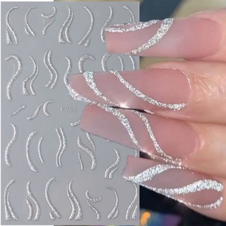 Miếng Dán Trang Trí Móng Tay 3d Lấp Lánh