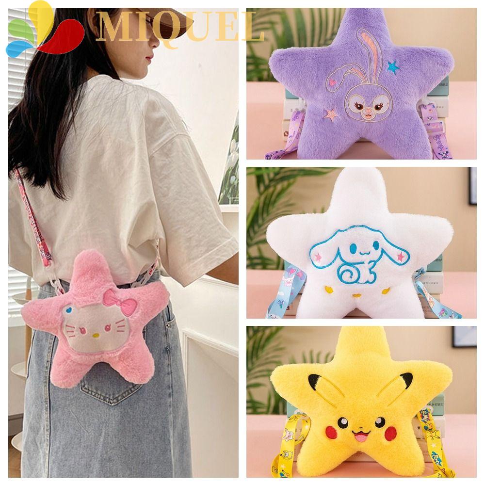 MIQUEL Túi Đeo Chéo Hình Pikachu Hoạt Hình Dễ Thương Cho Bé