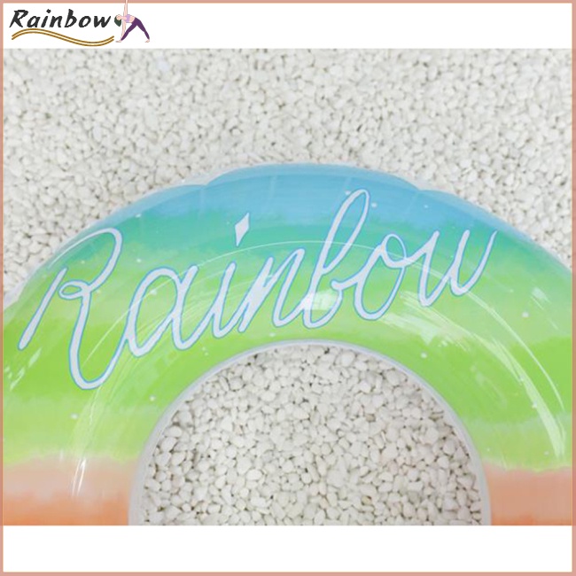 Phao Bơi Bơm Hơi Dày Dặn Màu Gradient Độc Đáo