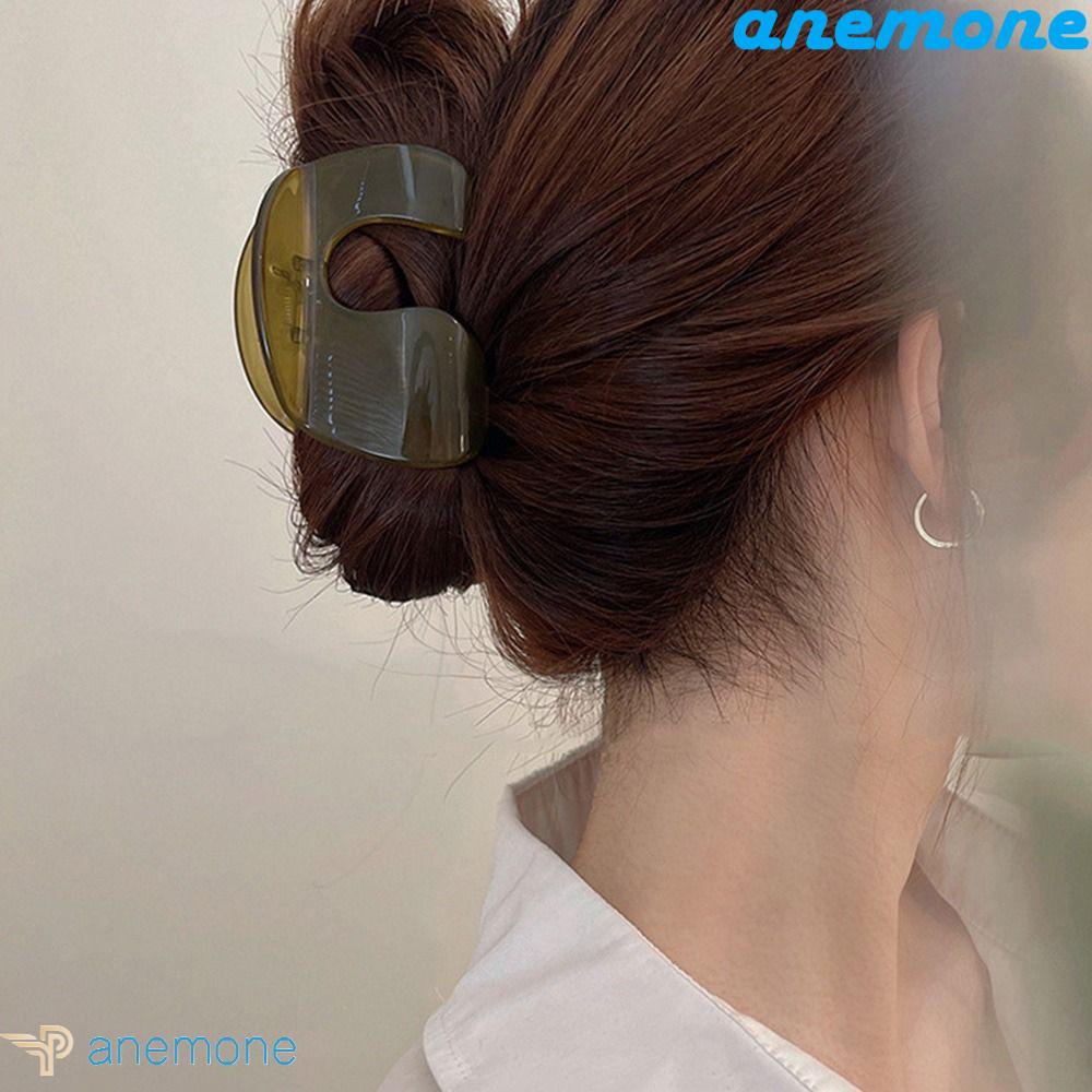 ANEMONE Kẹp Tóc Hình Chữ U Bằng Nhựa Họa Tiết Cá Mập Dễ Thương Thời Trang Cho Nữ