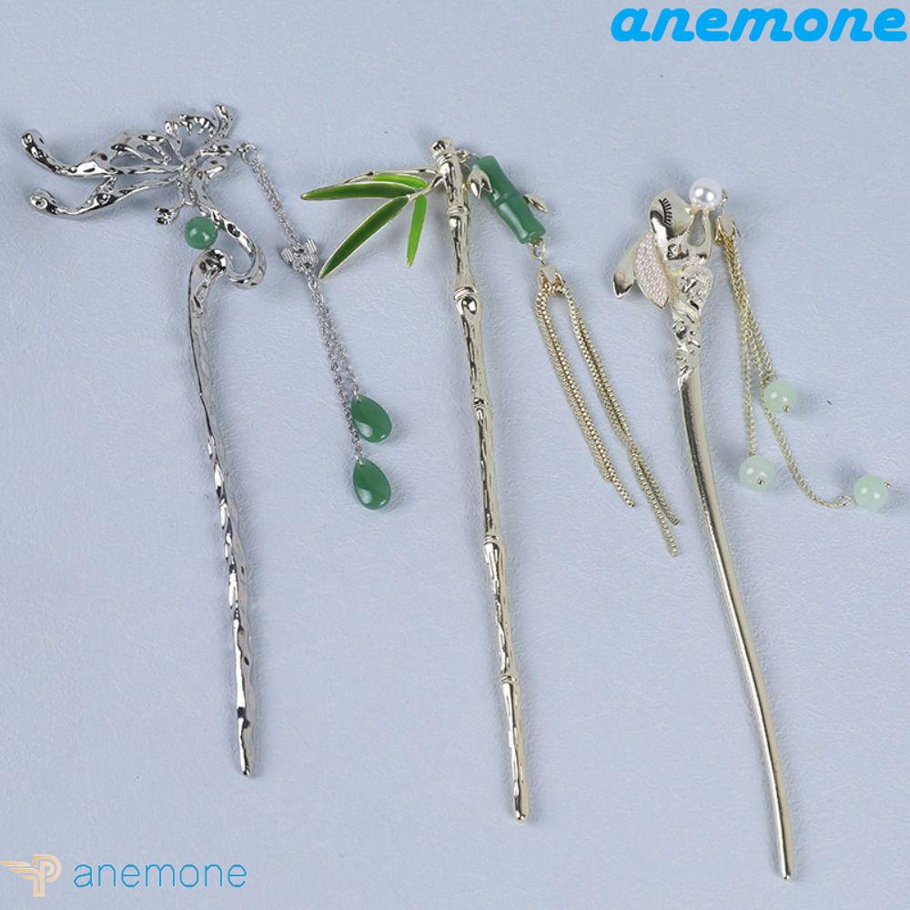 ANEMONE Trâm Cài Tóc Tua Rua Hình Bướm Phong Cách Trung Hoa Mới
