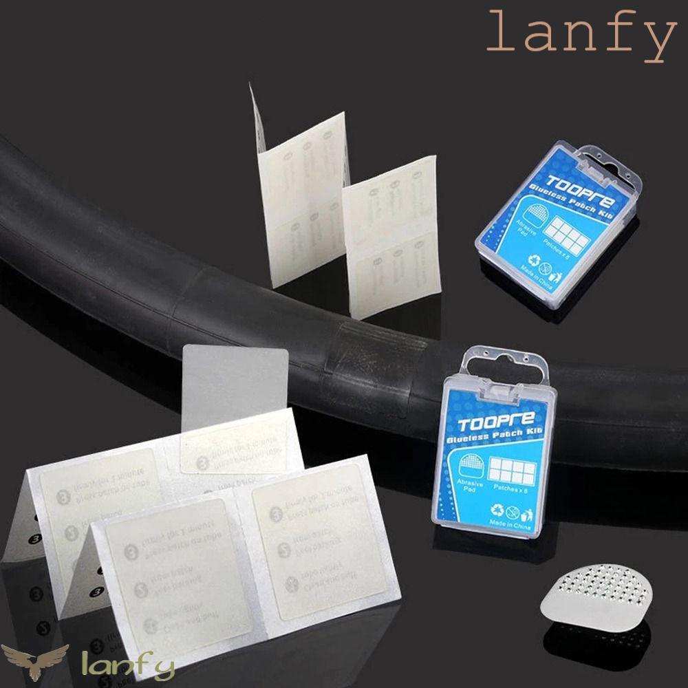 LANFY Bộ 8 Miếng Vá Lốp Xe Đạp Hình Tròn 27mm