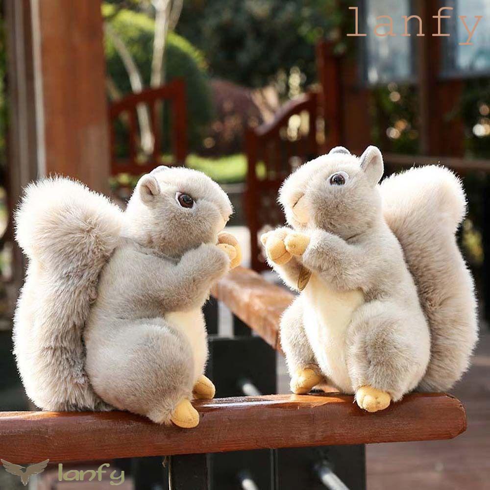 Sóc Nhồi Bông Mềm Mại Trang Trí Nhà Cửa