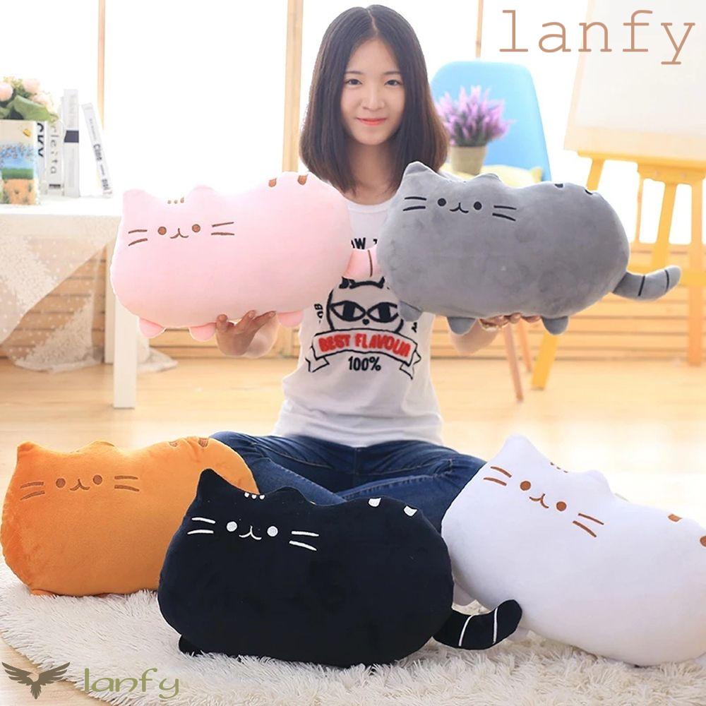 LANFY Mèo Nhồi Bông 40 * 30cm Đáng Yêu Cho Bé