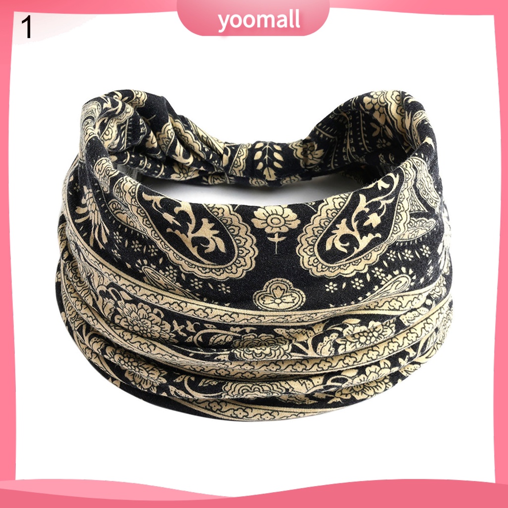 Băng Đô Thể Thao Thấm Hút Mồ Hôi Phong Cách Bohemia