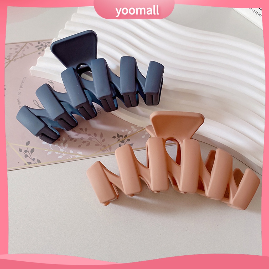 Kẹp Tóc Cá Mập Màu Trơn Bằng Nhựa Resin Thân Thiện Với Môi Trường Kích Thước Lớn Hợp Thời Trang