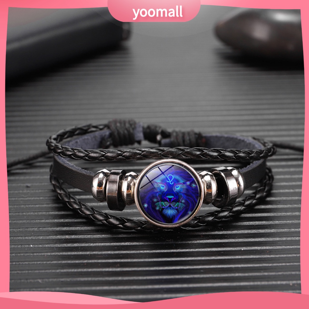 [YM] Vòng Tay Dây Bện Nhiều Lớp Xâu Chuỗi Chòm Sao Phát Sáng Có Thể Điều Chỉnh Cho Cuộc Sống