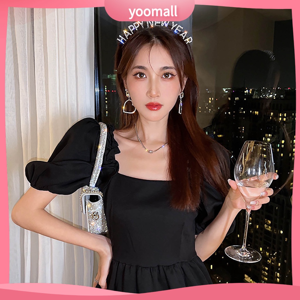 Băng Đô Cài Tóc Co Giãn Chống Trượt Đính Đá Lấp Lánh Dành Cho Nữ