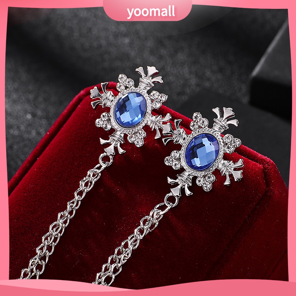 Ghim Cài Áo Đính Đá Phối Dây Xích Tua Rua Dễ Phối Đồ Thời Trang Dự Tiệc Cho Nam Và Nữ