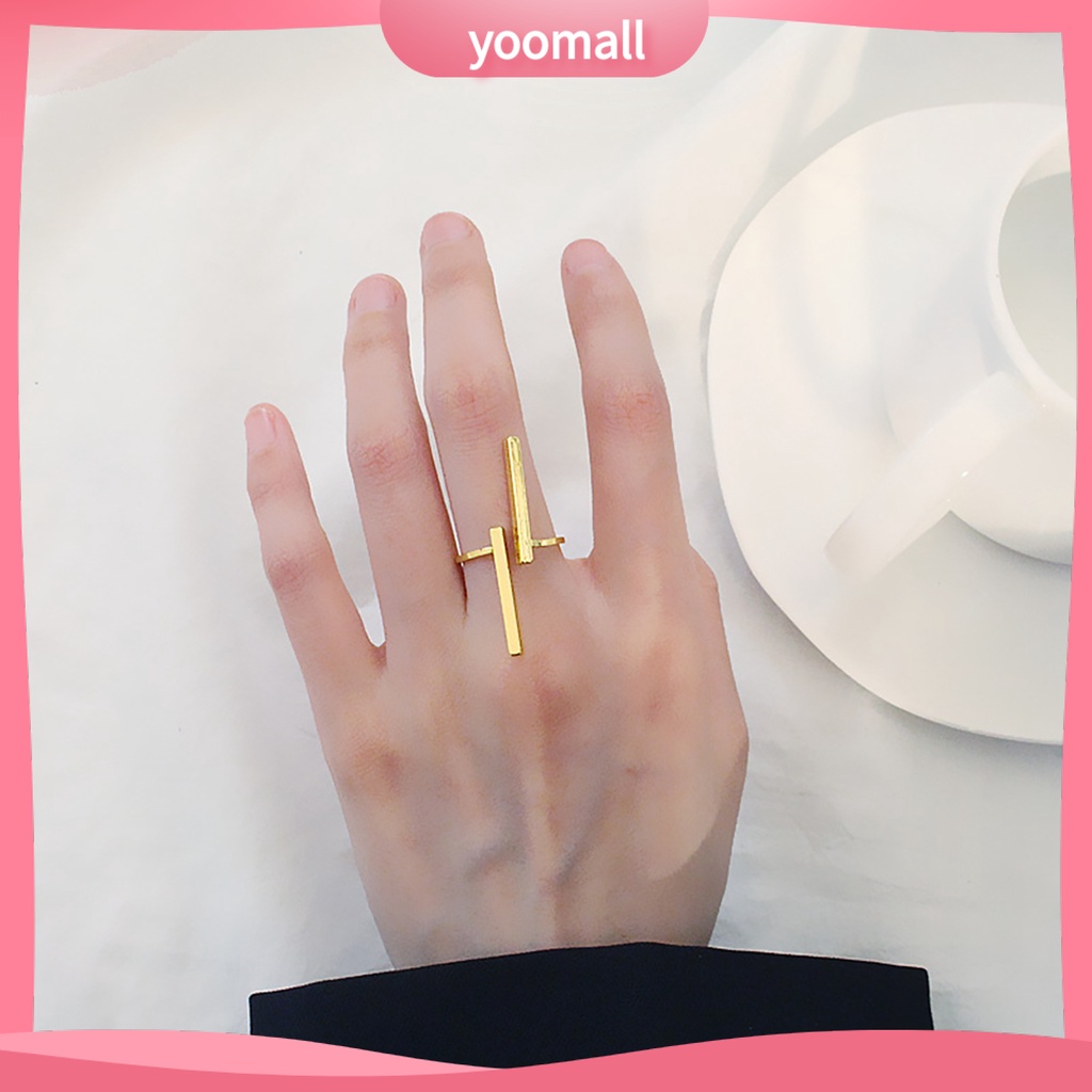 Nhẫn Hở Bằng Kim Loại Thân Thiện Với Da Thời Trang