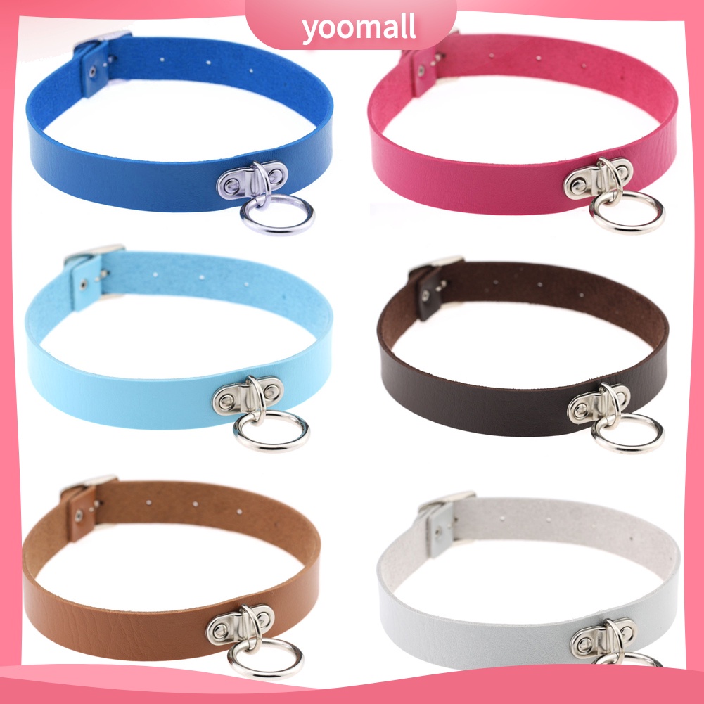 Vòng Cổ Choker Da Giả Đính Đinh Tán Trái Tim Phong Cách Harajuku
