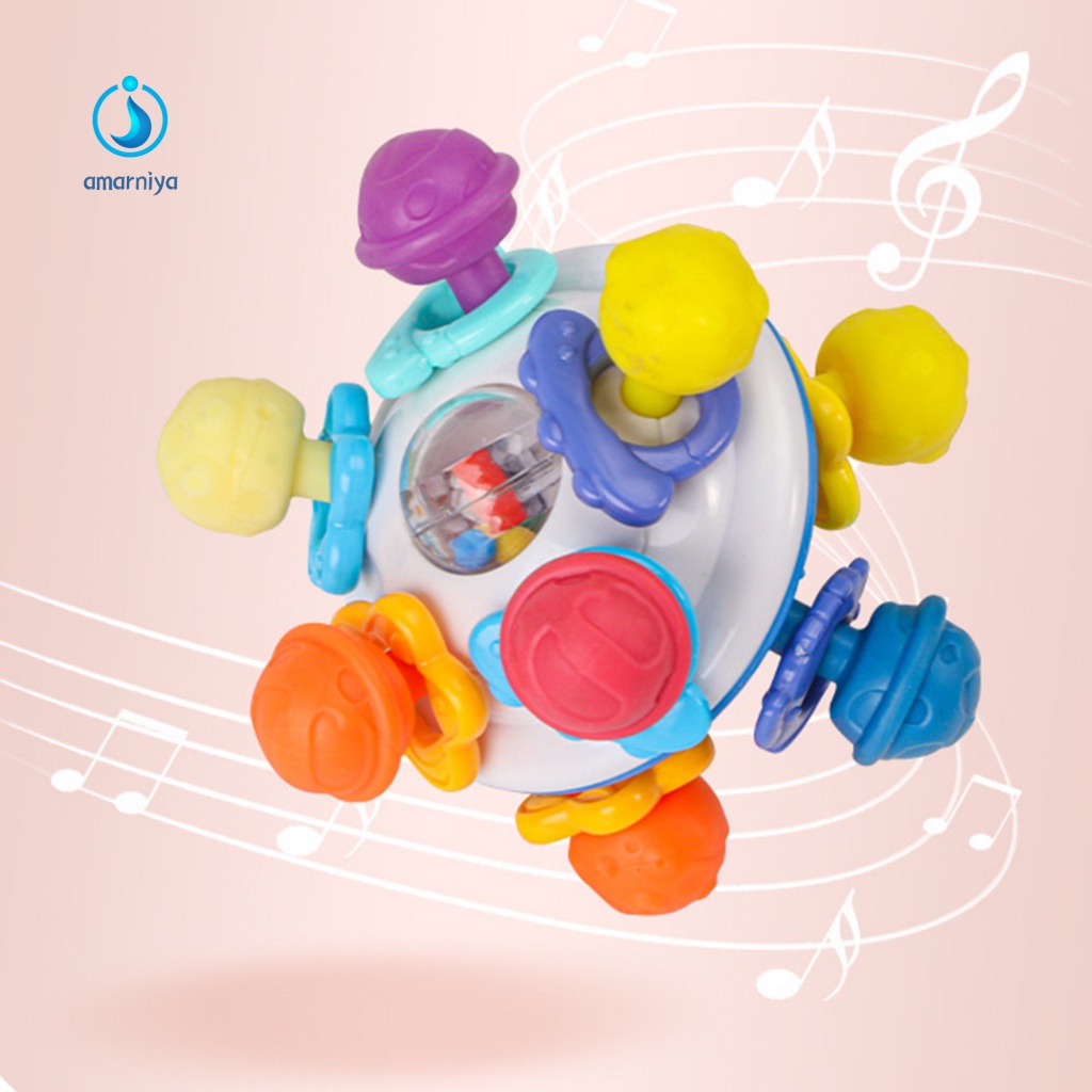 Đồ Chơi Bóng Lục Lạc Manhattan Bề Mặt Mịn Phát Triển Âm Thanh Ảo Thuật Cho Trẻ Mẫu Giáo