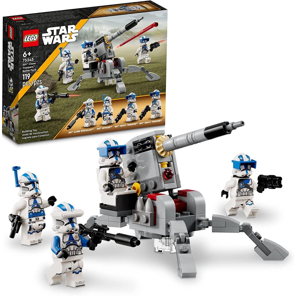 LEGO Star Wars Fett's Starship Microfighter 75344 & Star Wars Clone Troopers 75345,