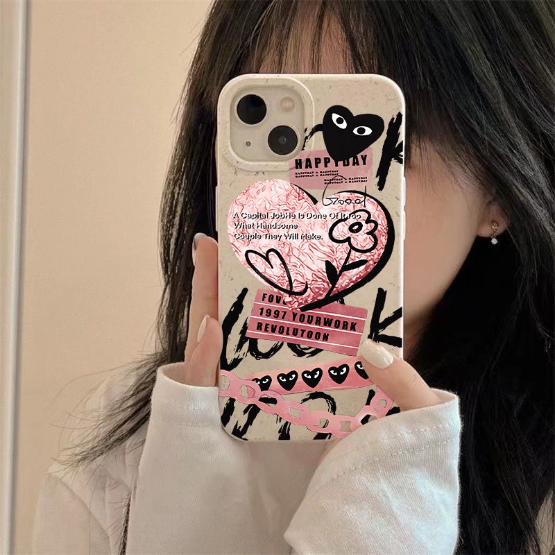 Ốp Điện Thoại Mềm Chống Sốc Màu Hồng Đơn Giản Cho Iphone 8p 7max Style 13iPhone1214pro Love 11 2UZB