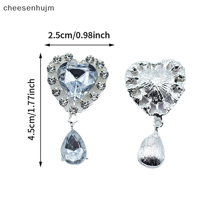 Ghim Cài Áo Kim Loại Hình Trái Tim 25X45MM